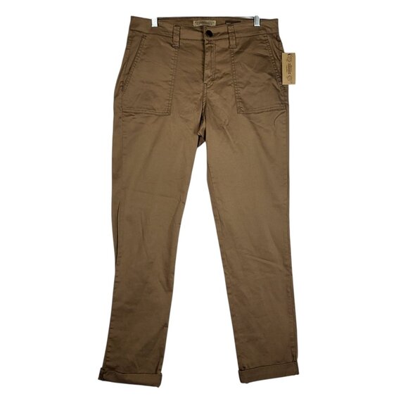 Nine West Vintage America Pants Women's 6 28 Brown Cropped Rolled Hem NWT - Picture 1 of 12